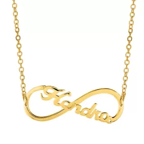 Infinity with Name Necklace